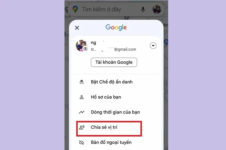 Đăng nhập Gmail hoặc Google Maps để chia sẻ vị trí sau khi cài định vị OPPO