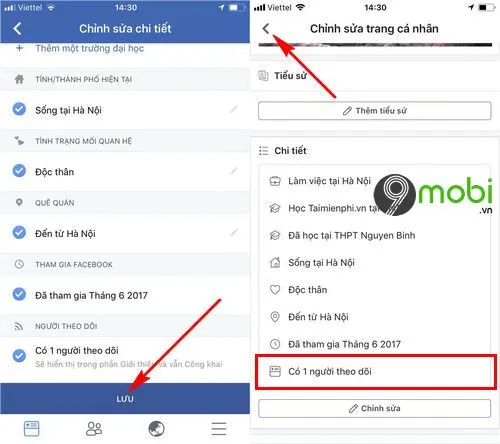 Danh sách chi tiết những người đang theo dõi trang cá nhân trên Facebook