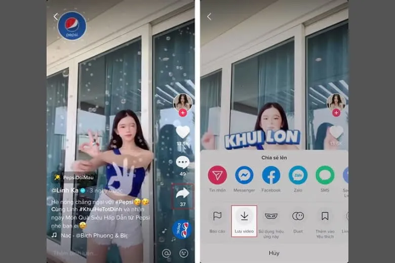 Đầu tiên bạn cần lưu video có chứa âm thanh bạn muốn cài đặt vào báo thức