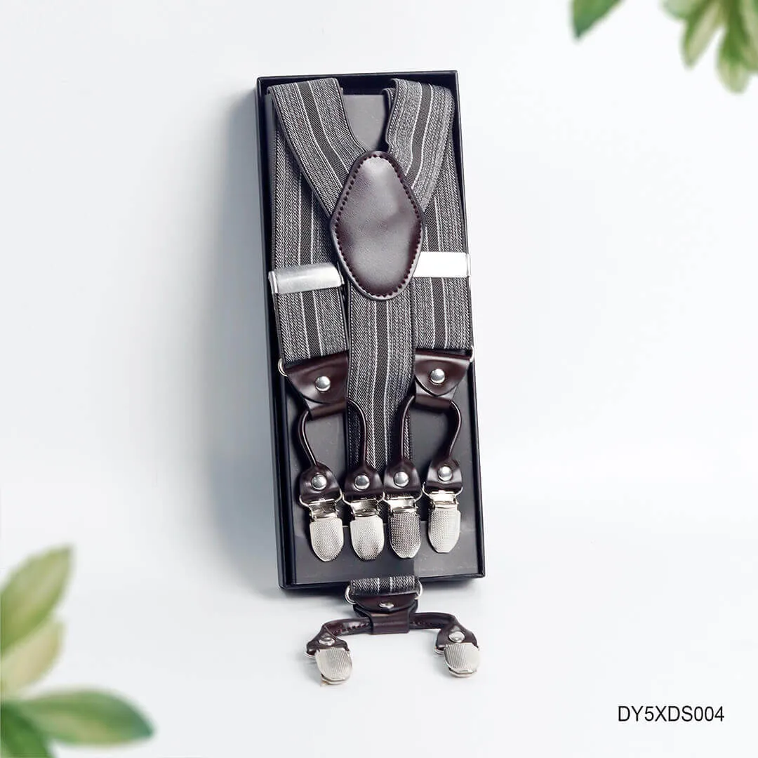 Dây đai chữ Y đầu da kép màu xanh rêu