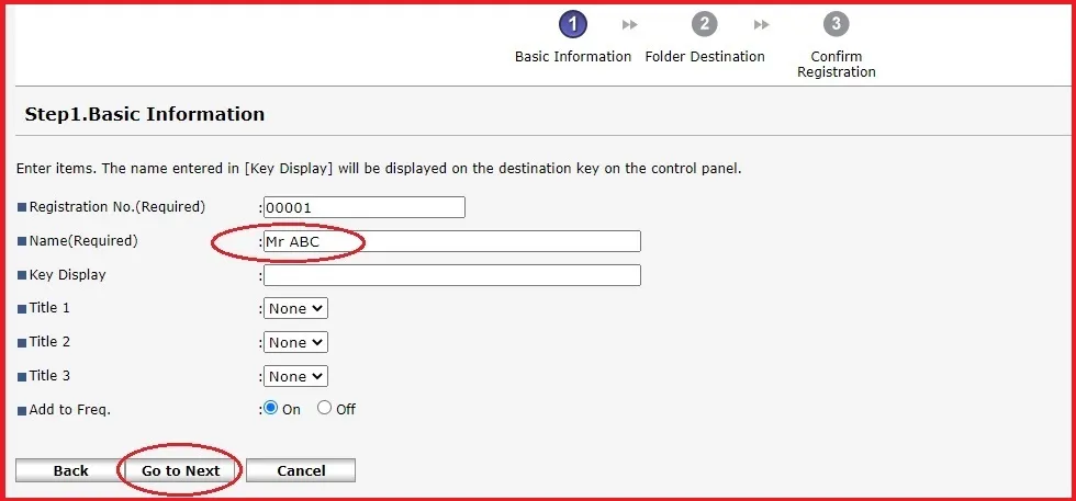 Điền tên hiển thị cho tài khoản scan (Name Required)
