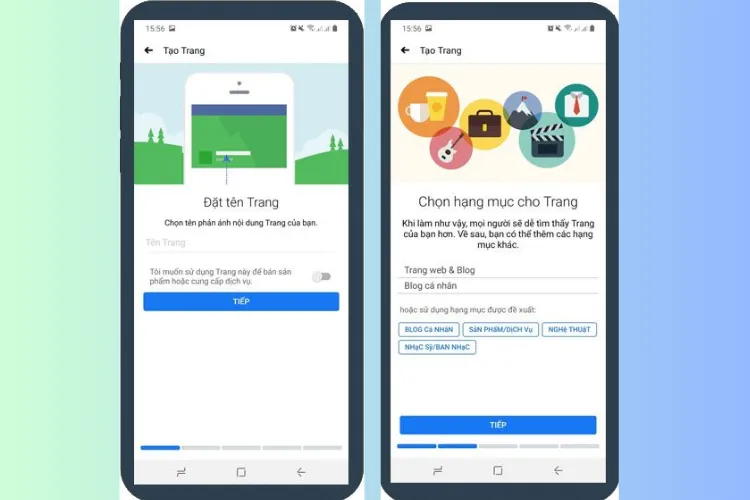 Điền tên trang và hạng mục chính xác là bước quan trọng khi thiết lập Fanpage bán hàng chuyên nghiệp