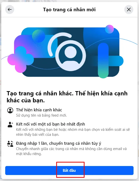 Điền tên và thông tin cần thiết để tạo nick facebook phụ trên giao diện máy tính