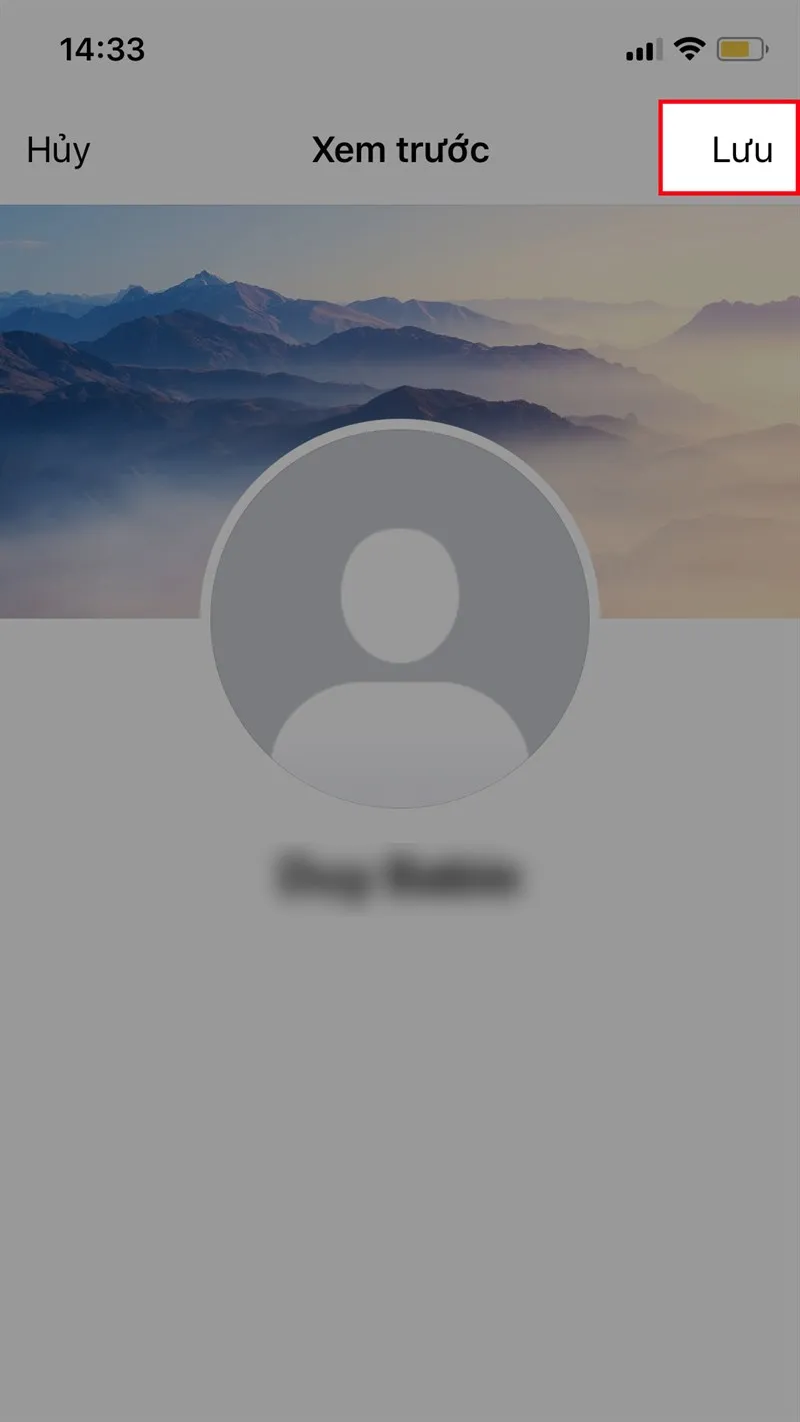 Điều chỉnh vị trí và nhấn Lưu để hoàn tất cách thay đổi ảnh bìa facebook bằng điện thoại