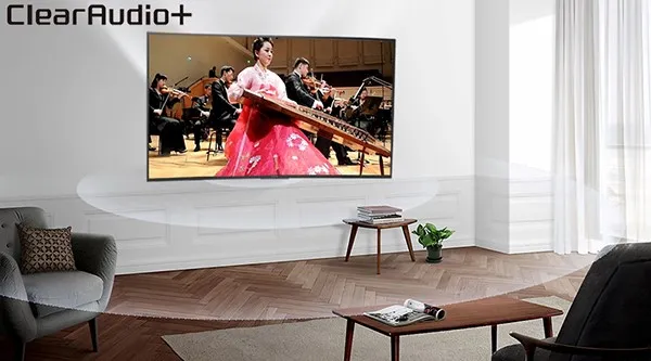 Điều khiển thông minh Smart Remote của Tivi Sony có micro để kích hoạt tìm kiếm bằng giọng nói