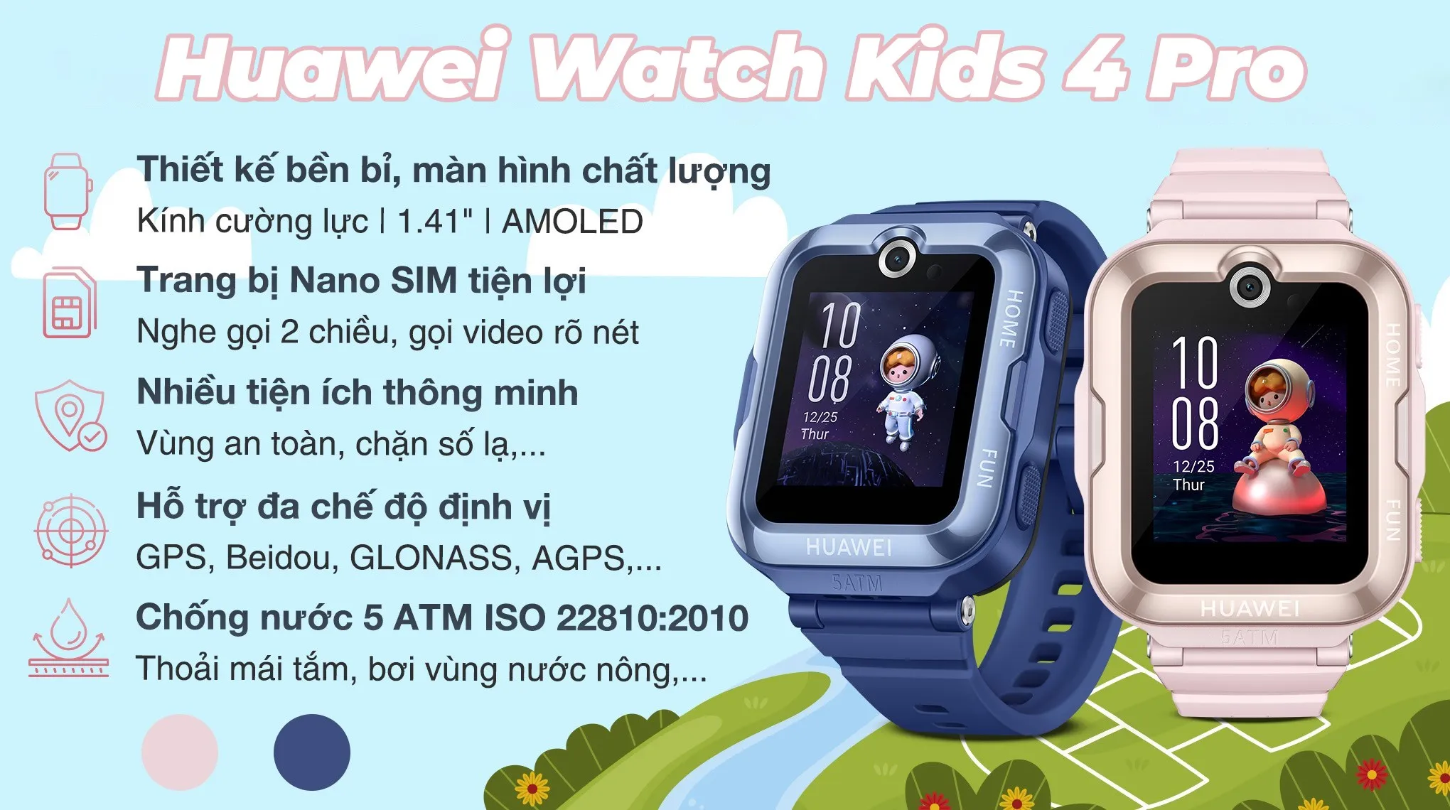 Đồng hồ định vị trẻ em Huawei Watch Kids 4 Pro