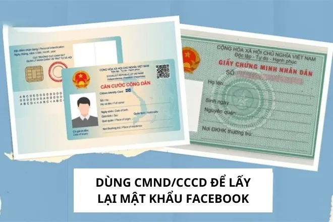 Dùng CMND/CCCD để lấy lại mật khẩu Facebook