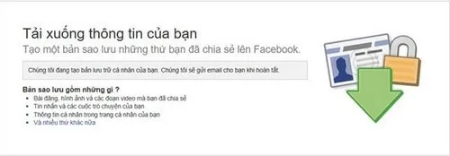Facebook sẽ thông báo qua email khi bản sao dữ liệu khôi phục tin nhắn đã xóa trên Facebook đã sẵn sàng