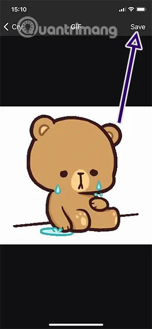 Giao diện chọn Save và cho phép ứng dụng truy cập vào thư viện ảnh