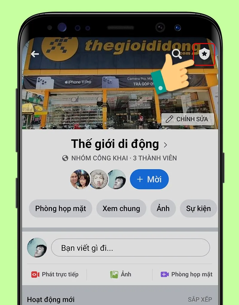 Giao diện công cụ quản trị nhóm Facebook