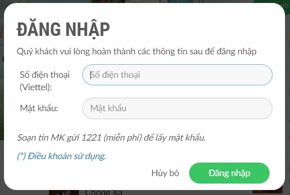 Giao diện đăng nhập website Imuzik để thực hiện cách cài nhạc chờ theo ý muốn