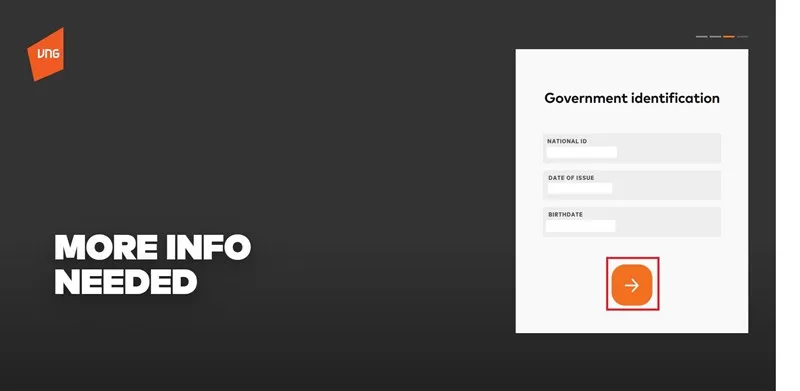 Giao diện điền thông tin CCCD/CMND, Ngày phát hành và Ngày sinh