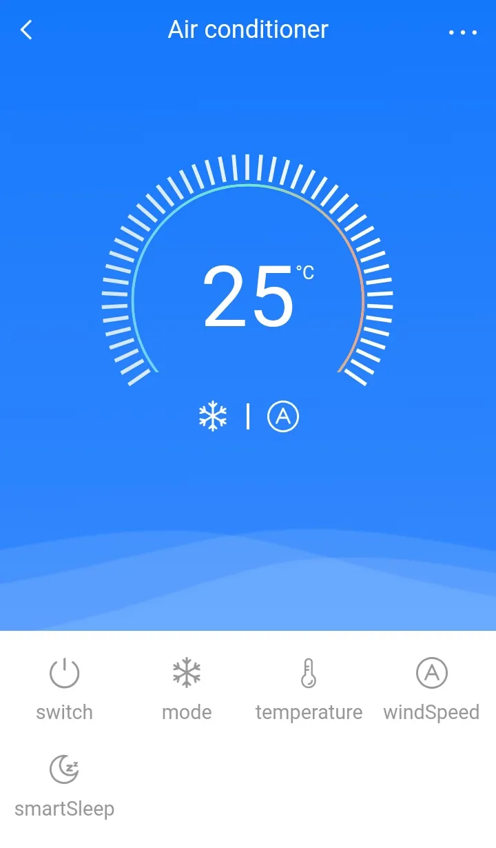 Giao diện điều khiển điều hòa Panasonic ảo trên BroadLink