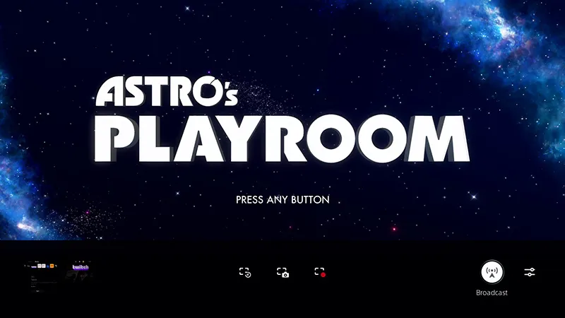 Giao diện PS4 hiển thị tùy chọn Broadcast để người dùng chọn nền tảng live stream