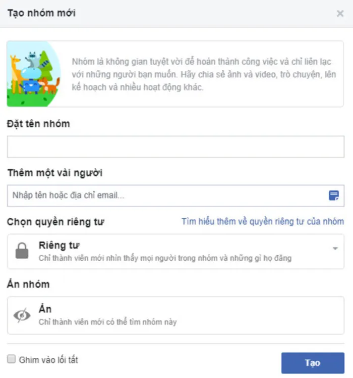 Giao diện yêu cầu và chấp thuận để vào nhóm kín trên Facebook