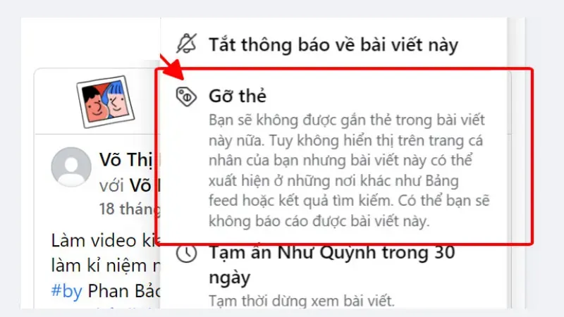 Gỡ thẻ bài viết