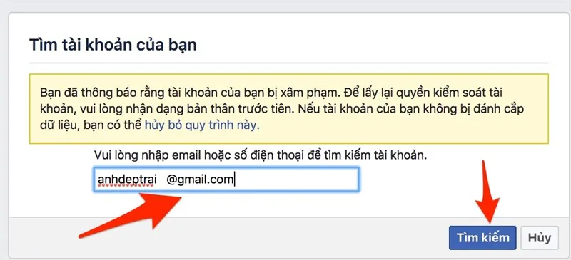 cách lấy lại facebook bị mất, bị hack nhanh chóng, đơn giản và an toàn nhất
