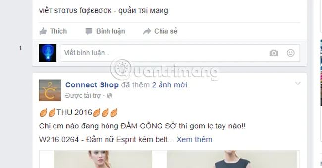 Hiển thị dòng trạng thái độc đáo sau khi dán font chữ vào status