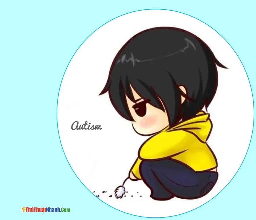 Hình ảnh avatar buồn tự kỷ dưới dạng chibi, thể hiện sự đơn độc nhưng vẫn có nét đáng yêu