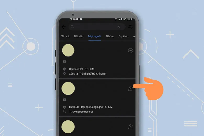 Hình ảnh danh sách những người sử dụng Gmail giống hoặc tương tự để đăng ký Facebook