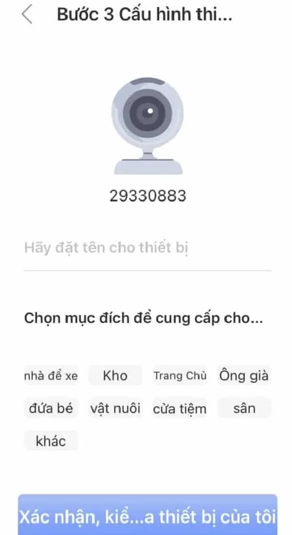 Hình ảnh đặt tên cho thiết bị và nhấn “Xác nhận, kiểm tra thiết bị của tôi”