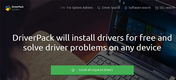 Hình ảnh giao diện phần mềm DriverPack Solution