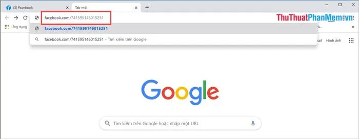Hình ảnh minh họa kiểm tra ID bằng cách truy cập URL dạng ID
