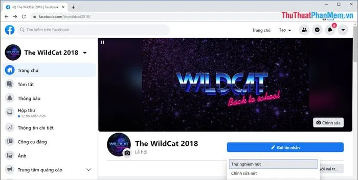 Hình ảnh minh họa truy cập trang cá nhân hoặc Fanpage để lấy ID