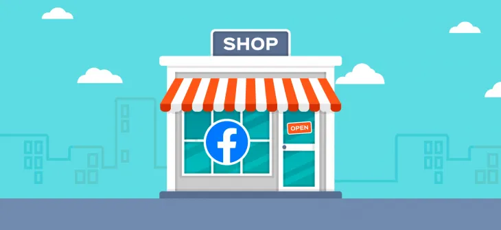 Hình ảnh về giao diện cài đặt và các bước để thêm tab cửa hàng trên Fanpage Facebook