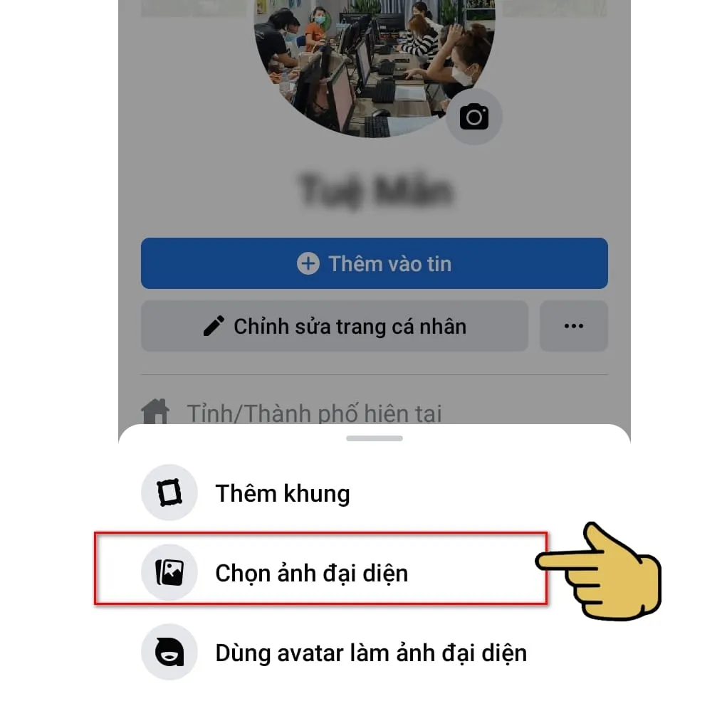 hình chọn ảnh đại diện