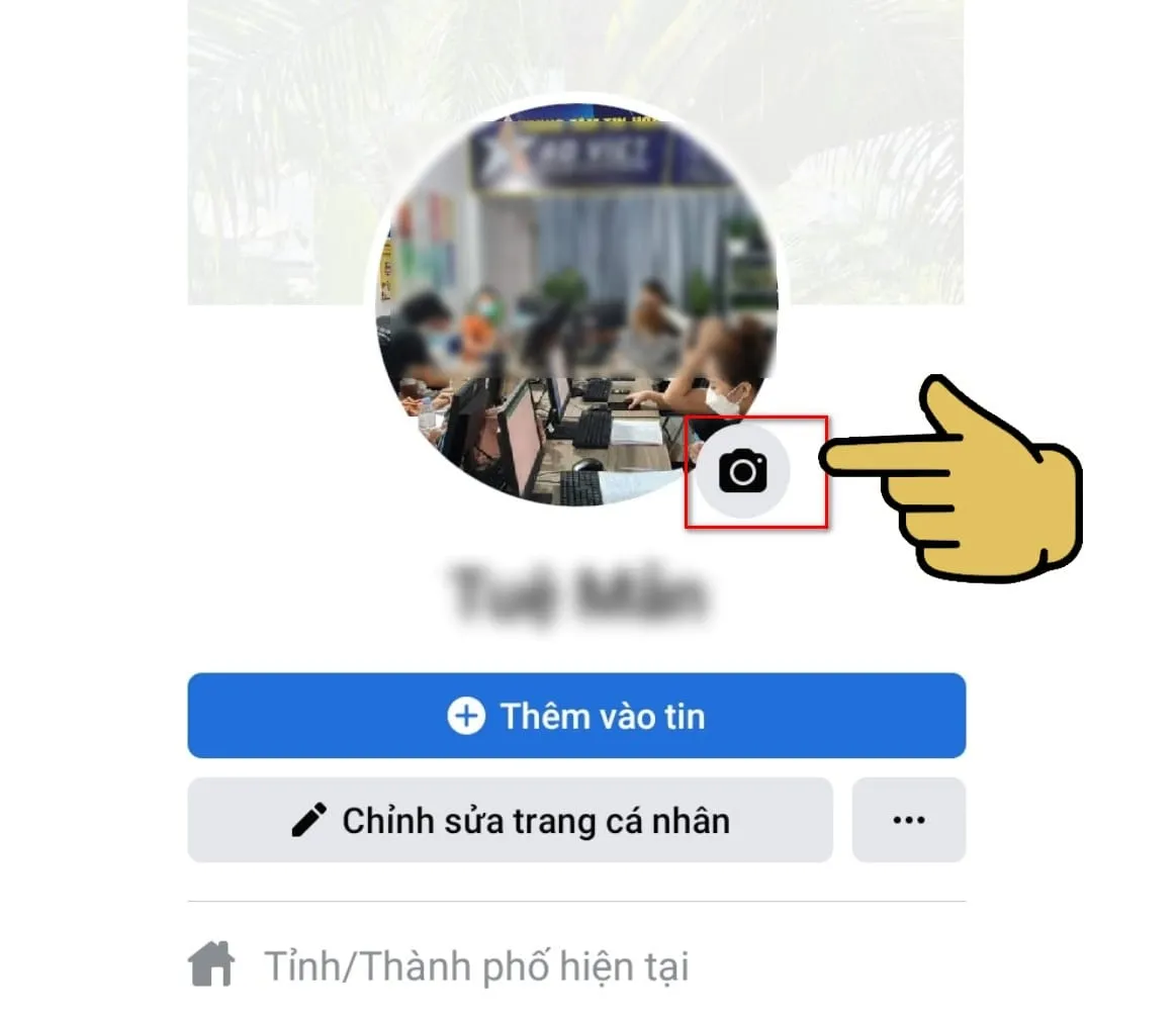 hình chọn vào máy ảnh đại diện