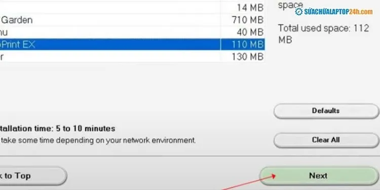 Hoàn tất quá trình cài đặt driver máy in
