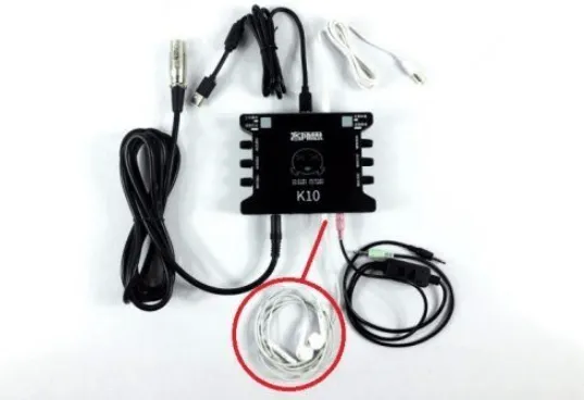 Hoàn thiện kết nối loa vi tính (loa kiểm âm) với cổng output trên soundcard để nghe lại âm thanh khi live stream.