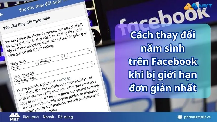 cách thay đổi năm sinh facebook: Hướng Dẫn Chi Tiết Để Thay Đổi Khi Đã Bị Giới Hạn Vĩnh Viễn