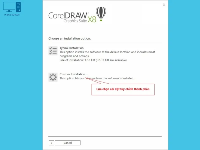 huong dan cai corel x8 4