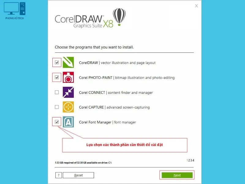 huong dan cai corel x8 5