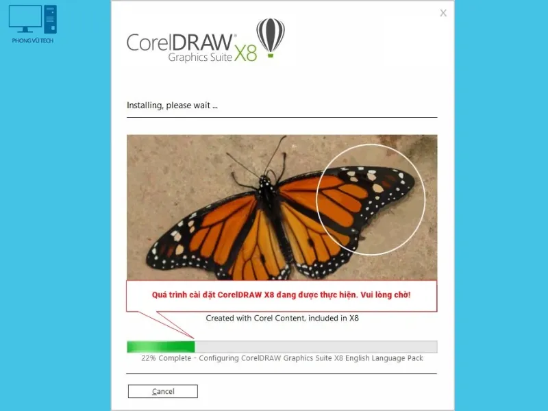 huong dan cai corel x8 9