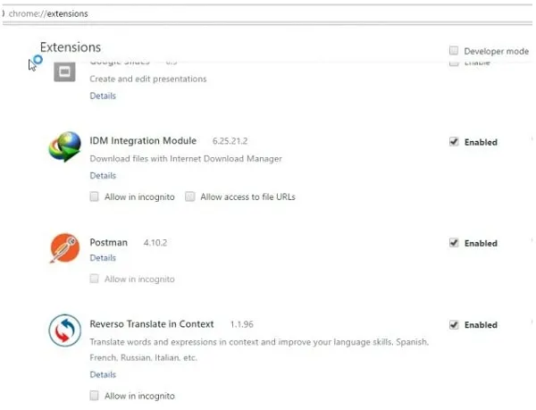 Hướng dẫn kích hoạt tiện ích IDM Integration Module trên Google Chrome