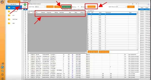 Hướng dẫn nhập tài khoản Via vào phần mềm quản lý số lượng lớn