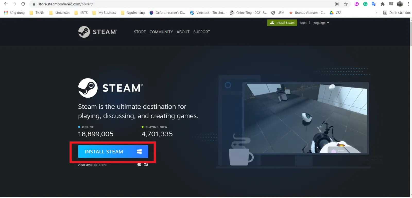 Hướng dẫn tải và cài đặt Steam trên máy tính theo từng bước
