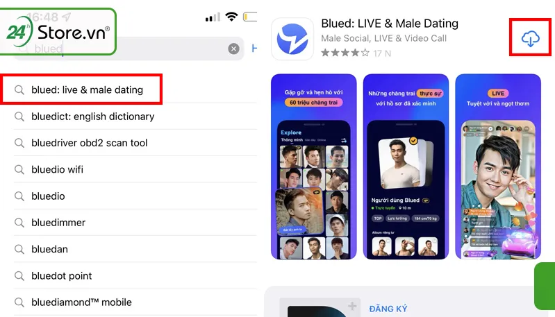Hướng dẫn tải và cài đặt ứng dụng Blued trên thiết bị di động
