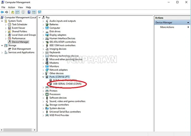 Hướng dẫn xác định cổng COM đang hoạt động trên máy tính