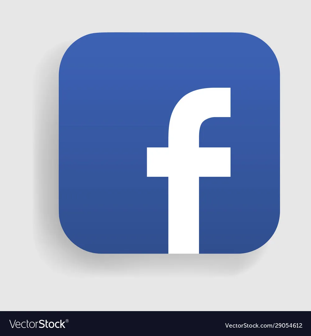 Icon Facebook logo dạng vector chất lượng cao