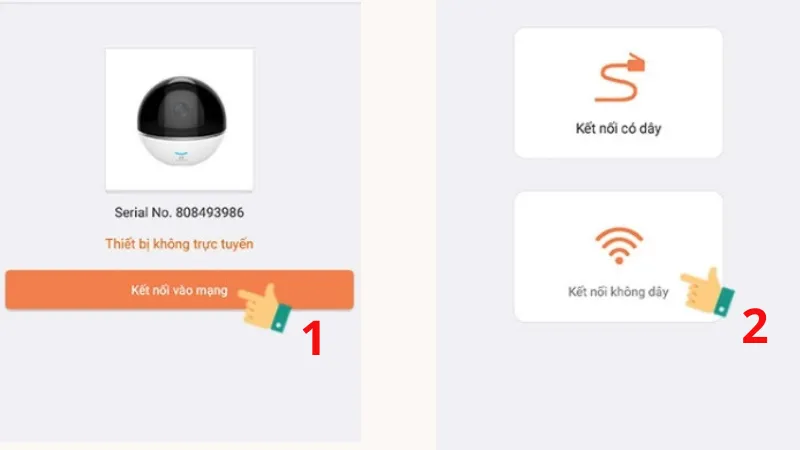 Kết nối wifi cho camera Ezviz, một bước quan trọng trong cách cài đặt camera cục sạc
