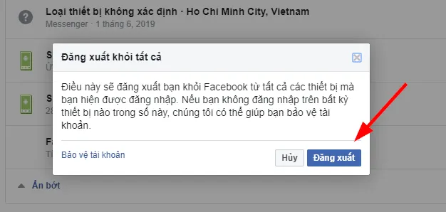 cách đăng xuất tất cả các tài khoản facebook Bảo Mật Toàn Diện Sau Sự Cố
