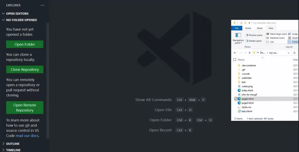 Khả năng xem trước tệp HTML ngay cả khi không mở Workspace, sử dụng tính năng Workspace-less Previewing.