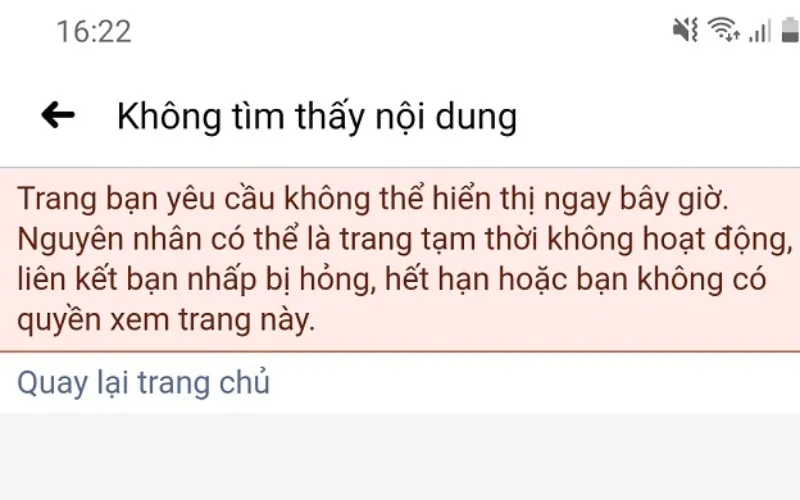 Khắc phục lỗi khi đổi tên trang Facebook