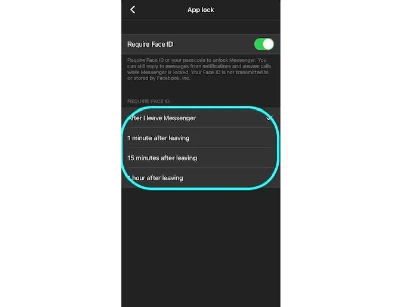 khóa tin nhắn iOS 14 bước 6