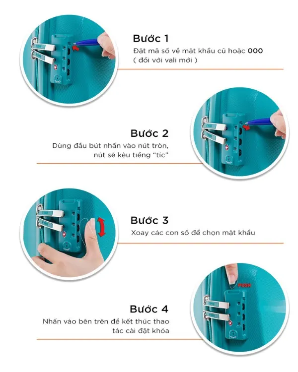 Cách Cài Khóa Số Vali TSA 3 Số Chi Tiết Và Toàn Diện Nhất Cho Mọi Loại Khóa