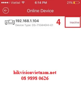 Kích hoạt camera ip hikvision bằng smartphone qua ứng dụng iVMS-4500